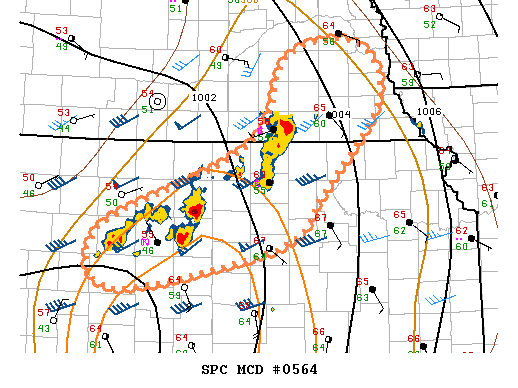 NOAA Storm Prediction Center Mesoscale Discussion 564