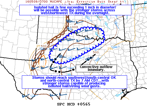 NOAA Storm Prediction Center Mesoscale Discussion 565