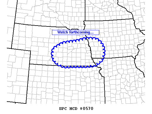 NOAA Storm Prediction Center Mesoscale Discussion 570