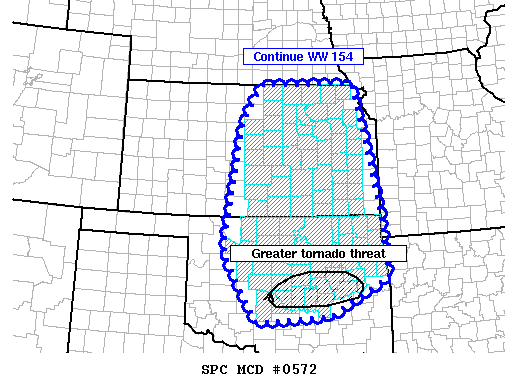 NOAA Storm Prediction Center Mesoscale Discussion 572