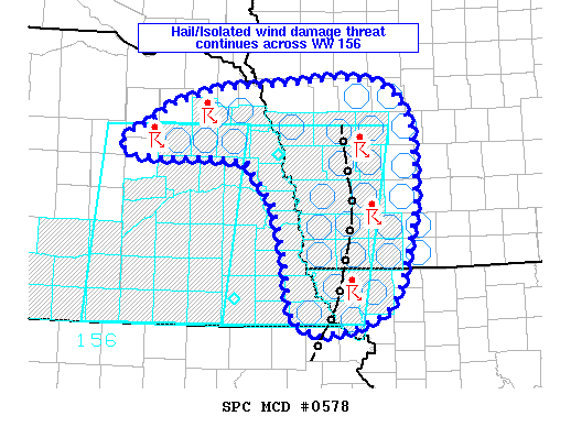 NOAA Storm Prediction Center Mesoscale Discussion 578