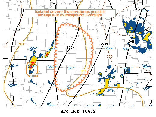 NOAA Storm Prediction Center Mesoscale Discussion 579