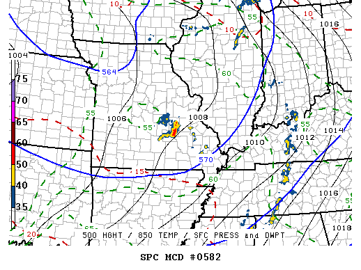 NOAA Storm Prediction Center Mesoscale Discussion 582