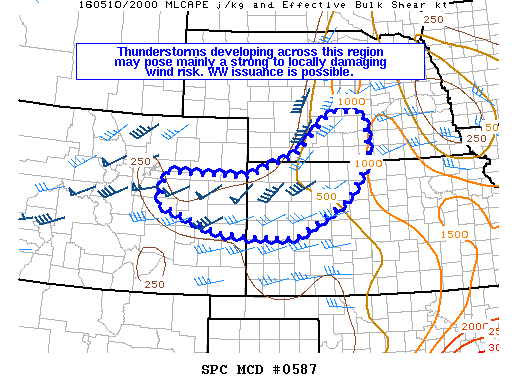 NOAA Storm Prediction Center Mesoscale Discussion 587