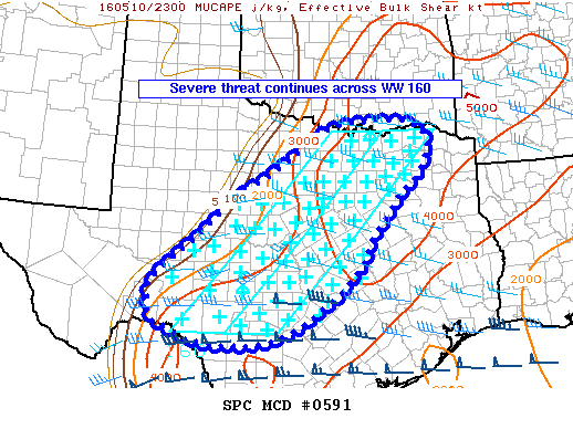 NOAA Storm Prediction Center Mesoscale Discussion 591