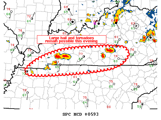 NOAA Storm Prediction Center Mesoscale Discussion 593
