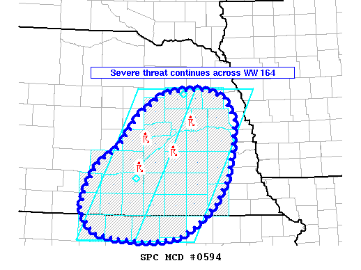 NOAA Storm Prediction Center Mesoscale Discussion 594