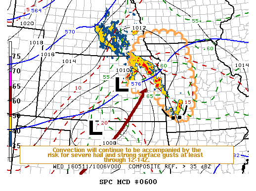 NOAA Storm Prediction Center Mesoscale Discussion 600