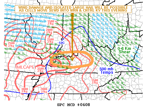 NOAA Storm Prediction Center Mesoscale Discussion 608