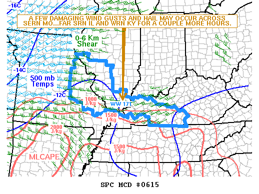 NOAA Storm Prediction Center Mesoscale Discussion 615