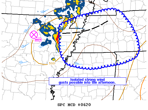 NOAA Storm Prediction Center Mesoscale Discussion 620