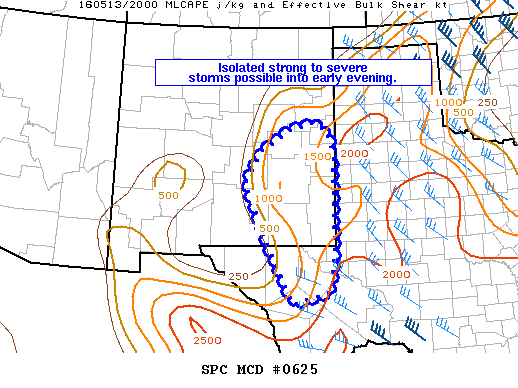 NOAA Storm Prediction Center Mesoscale Discussion 625