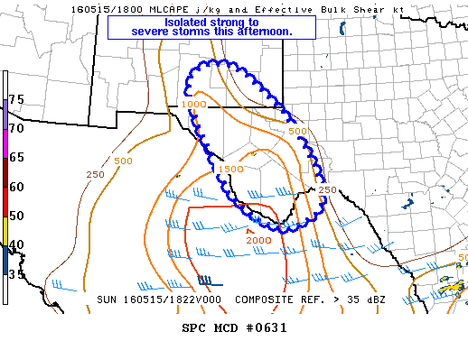 NOAA Storm Prediction Center Mesoscale Discussion 631