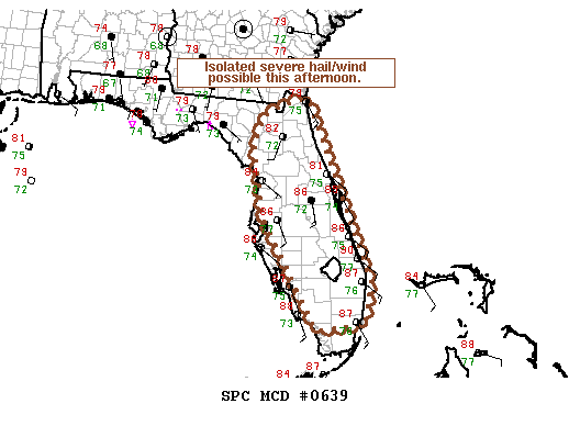 NOAA Storm Prediction Center Mesoscale Discussion 639