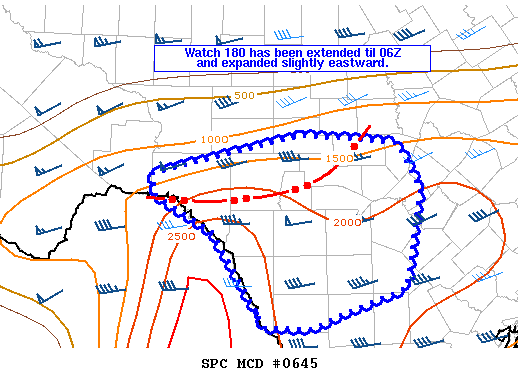 NOAA Storm Prediction Center Mesoscale Discussion 645