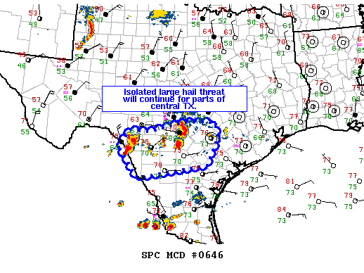 NOAA Storm Prediction Center Mesoscale Discussion 646