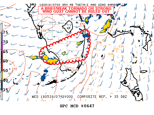 NOAA Storm Prediction Center Mesoscale Discussion 647