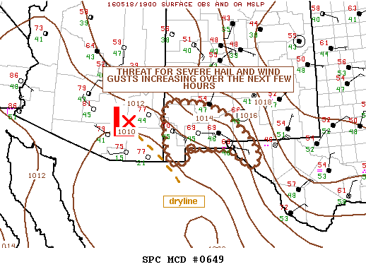 NOAA Storm Prediction Center Mesoscale Discussion 649