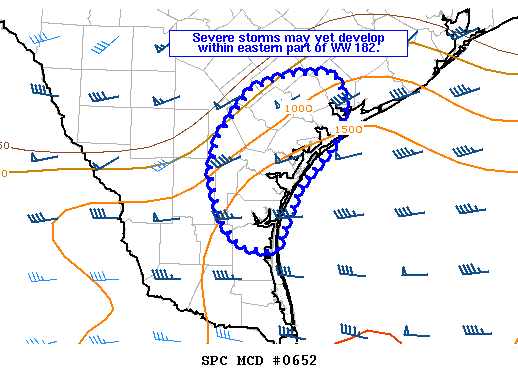 NOAA Storm Prediction Center Mesoscale Discussion 652