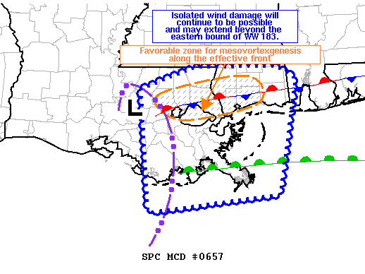 NOAA Storm Prediction Center Mesoscale Discussion 657