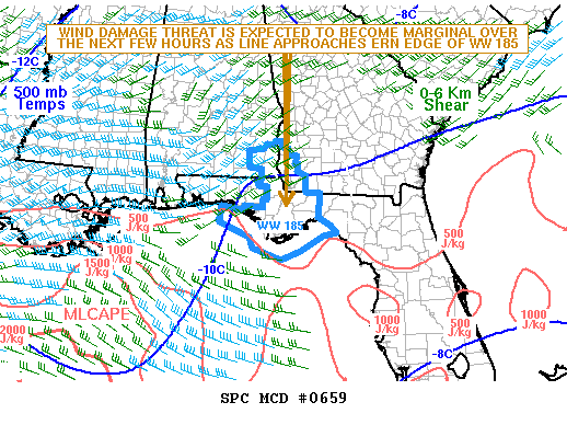 NOAA Storm Prediction Center Mesoscale Discussion 659