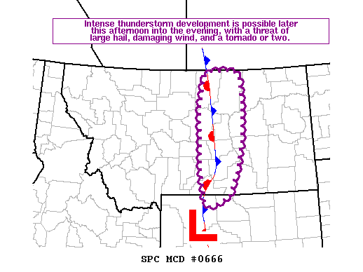 NOAA Storm Prediction Center Mesoscale Discussion 666