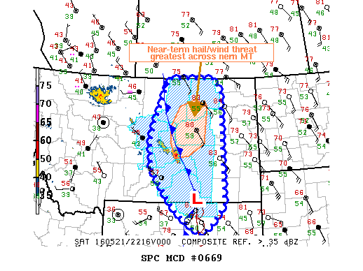 NOAA Storm Prediction Center Mesoscale Discussion 669