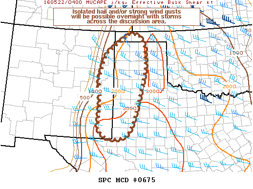 NOAA Storm Prediction Center Mesoscale Discussion 675
