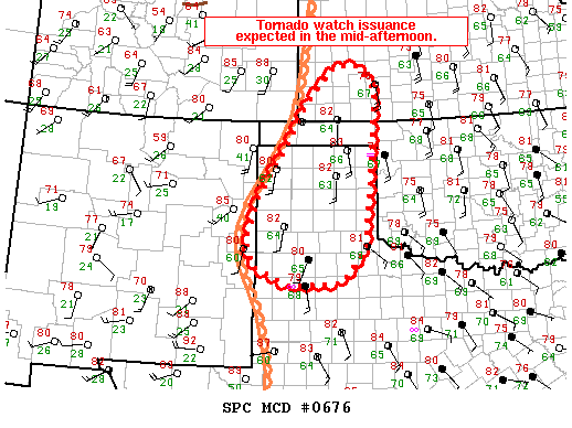 NOAA Storm Prediction Center Mesoscale Discussion 676