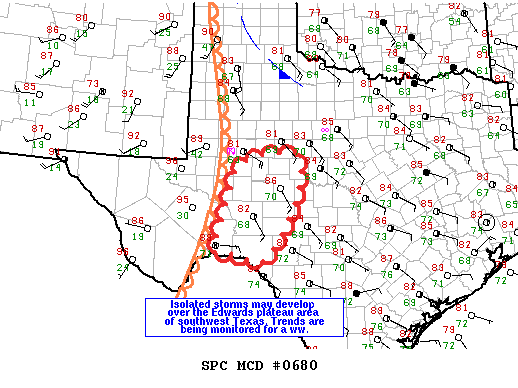 NOAA Storm Prediction Center Mesoscale Discussion 680