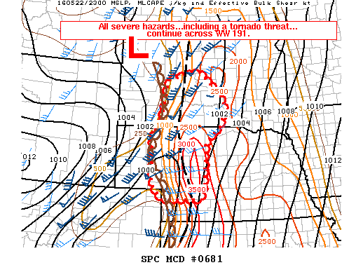 NOAA Storm Prediction Center Mesoscale Discussion 681