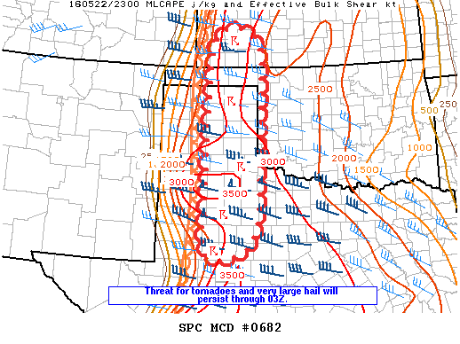 NOAA Storm Prediction Center Mesoscale Discussion 682