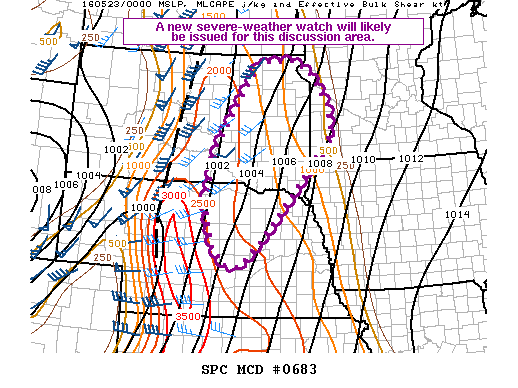 NOAA Storm Prediction Center Mesoscale Discussion 683