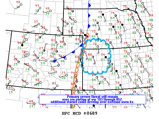 NOAA Storm Prediction Center Mesoscale Discussion 689