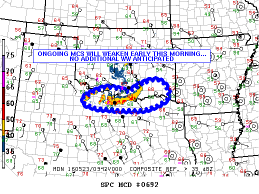 NOAA Storm Prediction Center Mesoscale Discussion 692