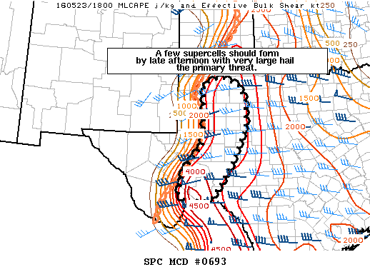 NOAA Storm Prediction Center Mesoscale Discussion 693