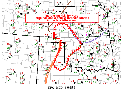 NOAA Storm Prediction Center Mesoscale Discussion 695