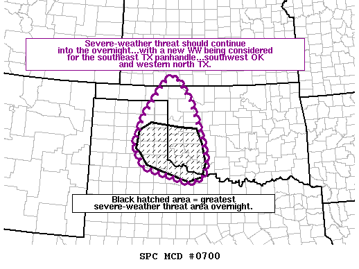 NOAA Storm Prediction Center Mesoscale Discussion 700