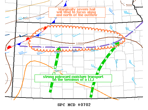 NOAA Storm Prediction Center Mesoscale Discussion 702