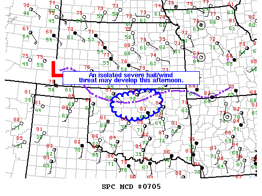 NOAA Storm Prediction Center Mesoscale Discussion 705