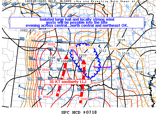 NOAA Storm Prediction Center Mesoscale Discussion 718