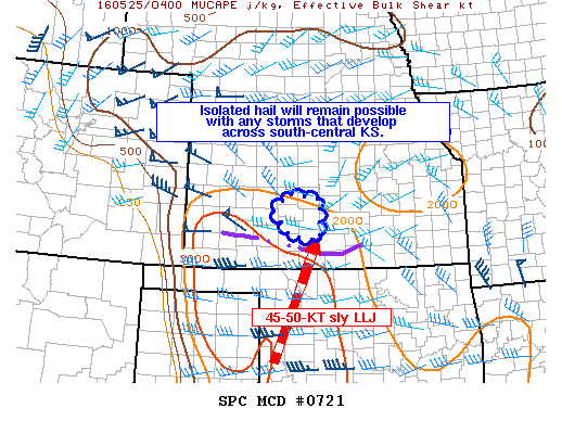 NOAA Storm Prediction Center Mesoscale Discussion 721