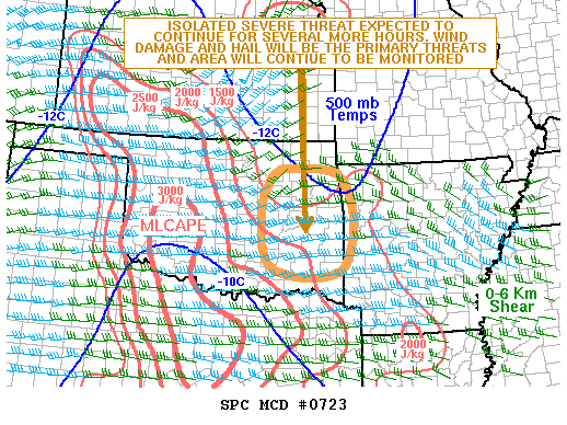 NOAA Storm Prediction Center Mesoscale Discussion 723