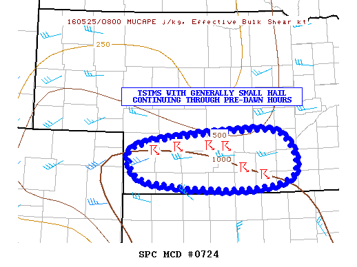 NOAA Storm Prediction Center Mesoscale Discussion 724