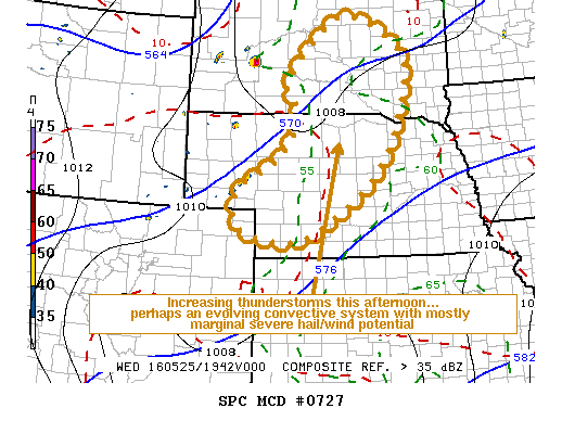NOAA Storm Prediction Center Mesoscale Discussion 727