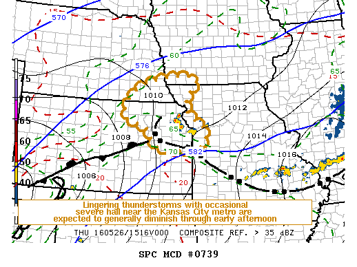 NOAA Storm Prediction Center Mesoscale Discussion 739
