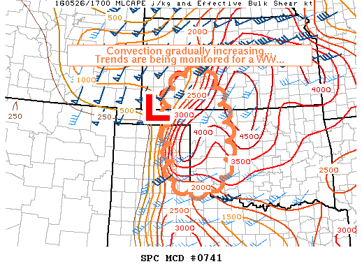 NOAA Storm Prediction Center Mesoscale Discussion 741