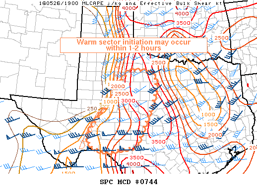 NOAA Storm Prediction Center Mesoscale Discussion 744
