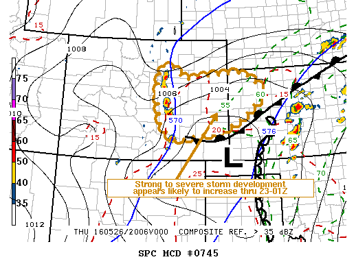 NOAA Storm Prediction Center Mesoscale Discussion 745