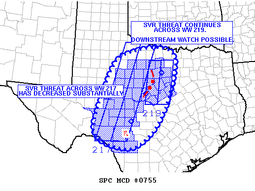 NOAA Storm Prediction Center Mesoscale Discussion 755